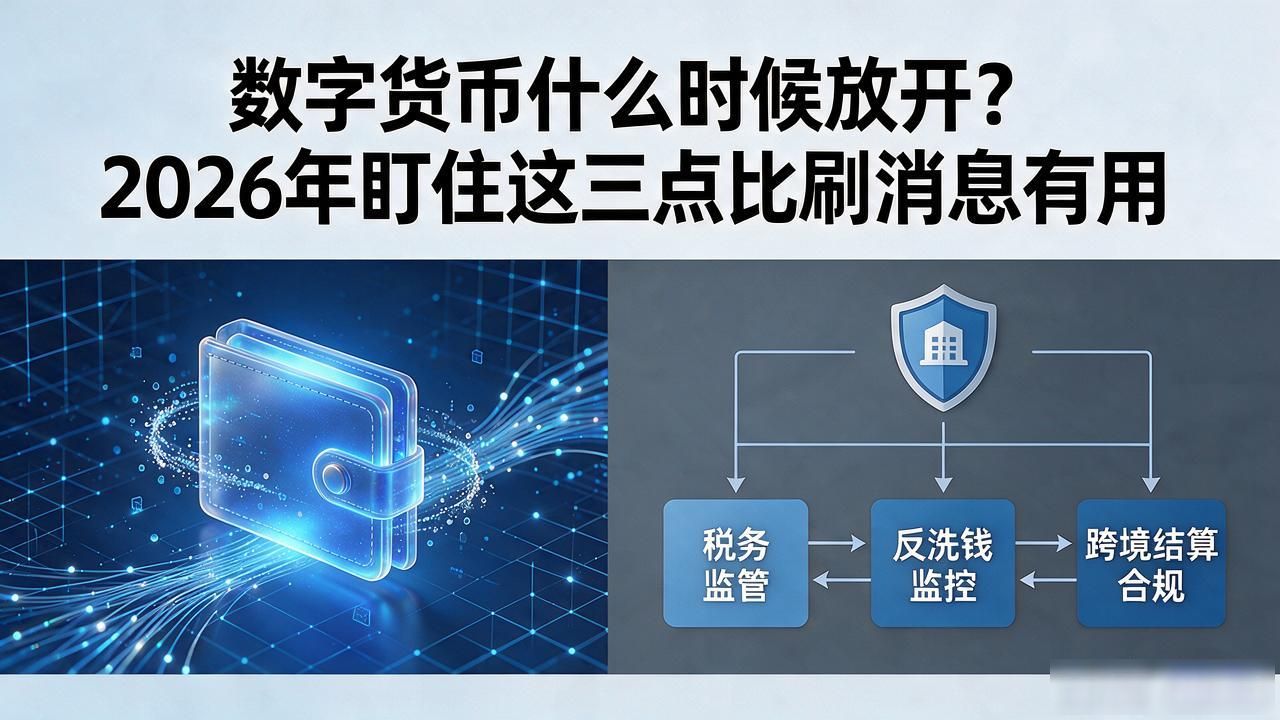 数字货币什么时候放开？2026年盯住这三点比刷消息有用