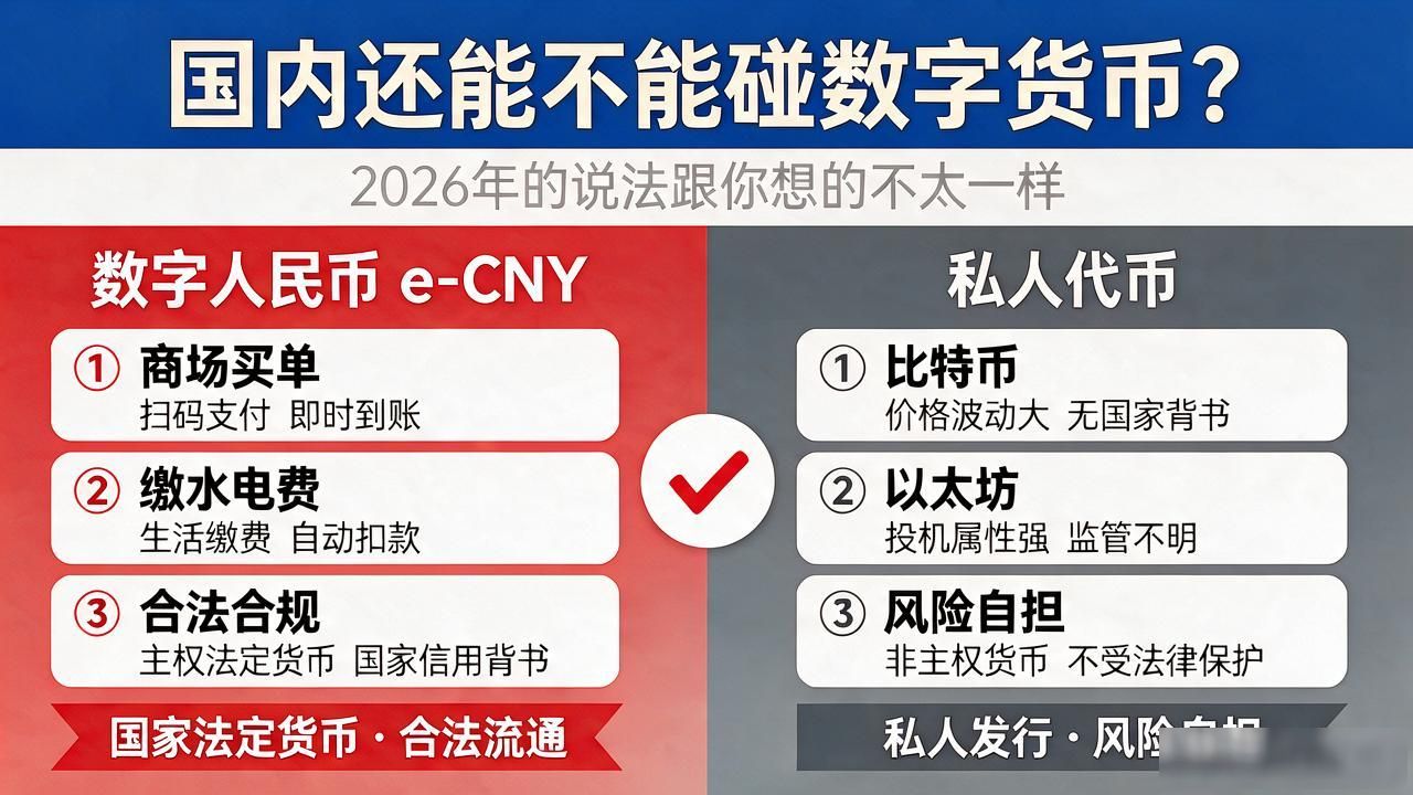国内还能不能碰数字货币？2026年的说法跟你想的不太一样
