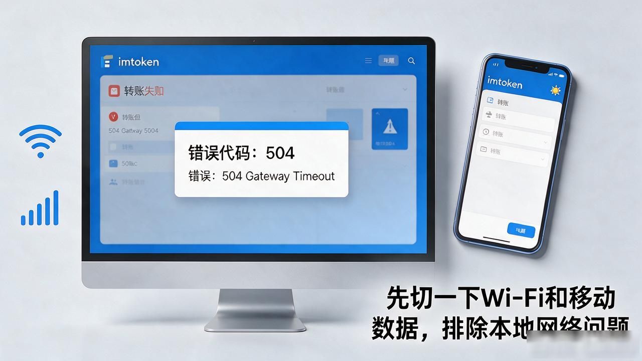 imtoken转账504错误_imtoken转账显示504_imtoken服务器响应超时解决方法