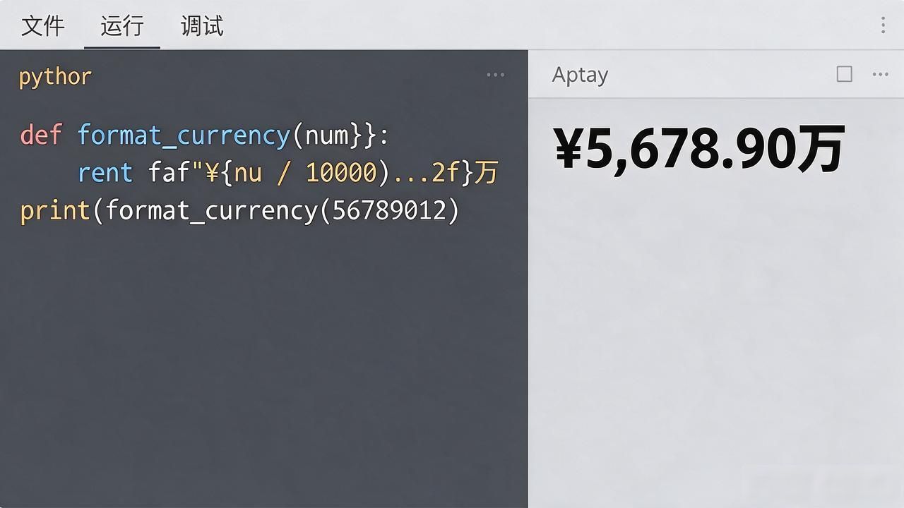 python数字转人民币显示，千分位和万元单位怎么写