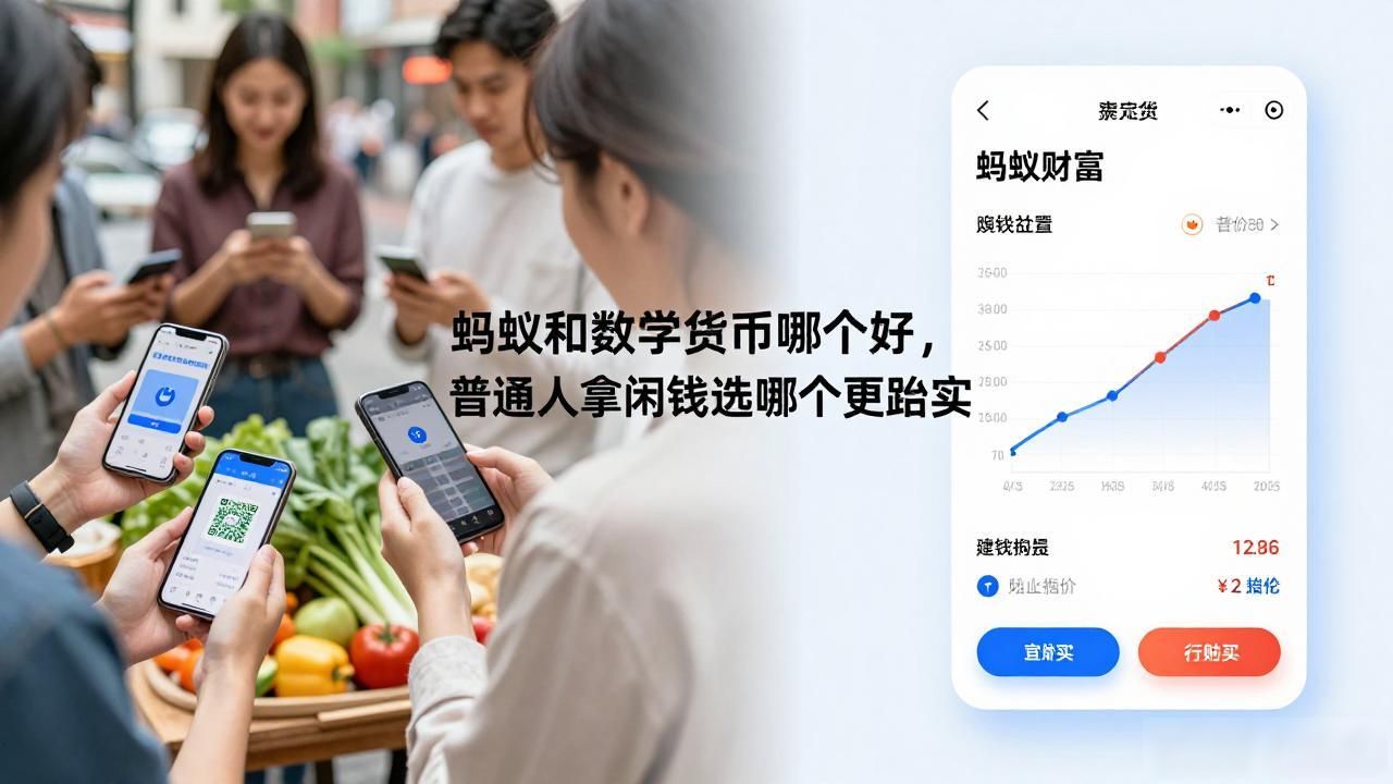 蚂蚁和数字货币哪个好，普通人拿闲钱选哪个更踏实
